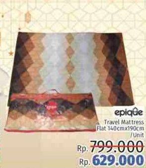 Promo Harga EPIQUE Travel Mattress Fleece 140x190cm  - LotteMart