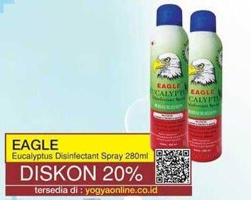 Promo Harga CAP LANG Eagle Eucalyptus Disinfectant Spray 280 ml - Yogya