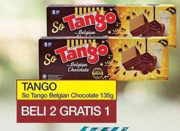 Promo Harga TANGO Wafer So Tango Belgian Chocolate 135 gr - Yogya