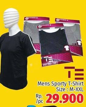 Promo Harga T E Mens Sporty T-Shirt M-XXL  - LotteMart