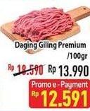 Promo Harga Daging Giling Sapi Premium per 100 gr - Hypermart