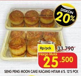Promo Harga SENG PENG Moon Cake Kacang Hitam 6 pcs - Superindo