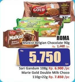 Promo Harga Roma Malkist Belgian Chocolate 100 gr - Hari Hari