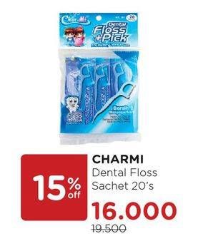 Promo Harga CHARMI Dental Floss 20 pcs - Watsons
