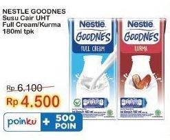 Promo Harga Nestle Goodnes UHT Full Cream, Kurma 180 ml - Indomaret