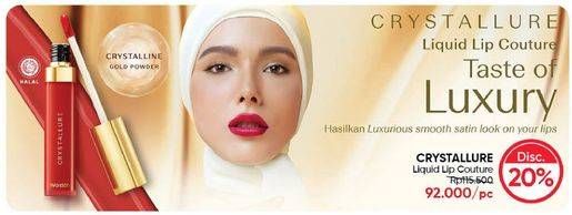 Promo Harga WARDAH Crystallure Precious Liquid Lip Couture  - Guardian