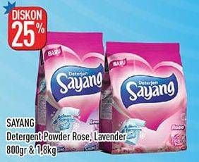 Promo Harga Sayang Detergent Powder Rose, Lavender 800 gr - Hypermart