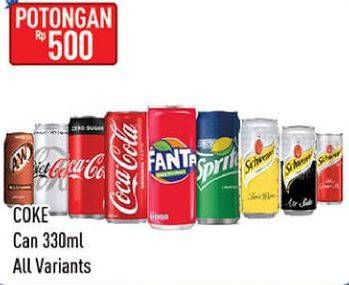 Promo Harga Coke All Variant 330ml  - Hypermart