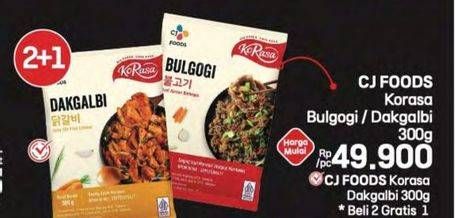 Promo Harga Korasa Chicken Bulgogi, Dakgalbi 300 gr - LotteMart