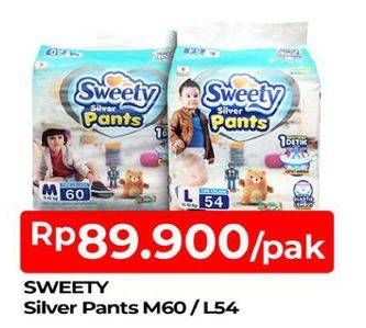 Promo Harga Sweety Silver Pants L54, M60 54 pcs - TIP TOP