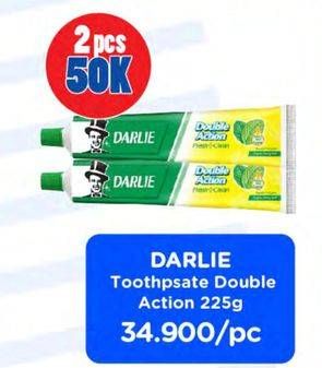 Promo Harga DARLIE Toothpaste Double Action Mint, Double Action Fresh Clean 225 gr - Watsons