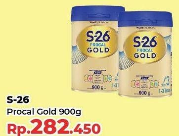 Promo Harga S26 Procal Gold Susu Pertumbuhan Vanilla 900 gr - Yogya