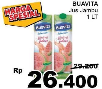 Promo Harga BUAVITA Fresh Juice Guava 1 ltr - Giant