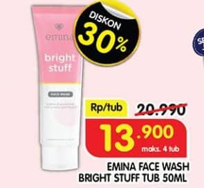 Promo Harga Emina Bright Stuff Face Wash 50 ml - Superindo