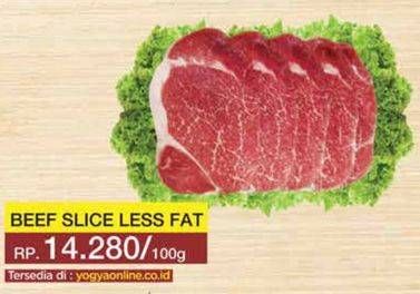 Promo Harga Beef Slice Less Fat per 100 gr - Yogya