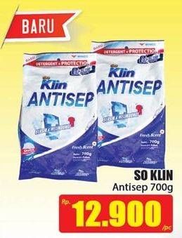 Promo Harga SO KLIN Antisep Detergent Fresh Scent 700 gr - Hari Hari