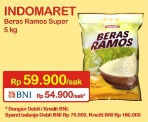 Promo Harga Indomaret Beras Ramos Super 5 kg - Indomaret