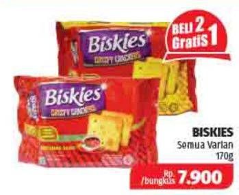 Promo Harga BISKIES Sandwich Biscuit All Variants 170 gr - Lotte Grosir