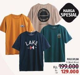 Promo Harga MAXIMUM T-Shirt Print  - LotteMart