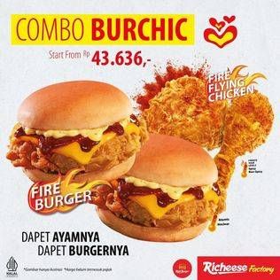 Promo Harga Richeese Factory Fire Burger  - Richeese Factory