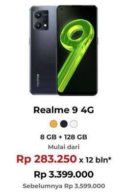 Promo Harga Realme 9 4G 8 GB + 128 GB  - Erafone