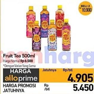 Promo Harga Sosro Fruit Tea 500 ml - Carrefour