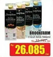 Promo Harga BROOKFARM Fresh Milk 946 ml - Hari Hari