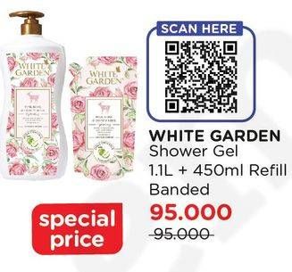 Promo Harga Shower Cream 1.1L + 450ml Refill Banded  - Watsons