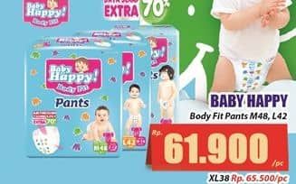 Promo Harga Baby Happy Body Fit Pants M48, L42 42 pcs - Hari Hari