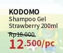 Promo Harga Kodomo Gel Shampoo & Conditioner Strawberry 200 ml - Guardian