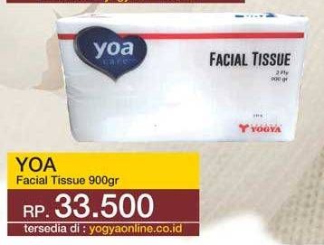 Promo Harga YOA Facial Tissue 900 gr - Yogya