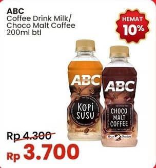 Promo Harga ABC Minuman Kopi Choco Malt Coffee, Milk Coffee 200 ml - Indomaret