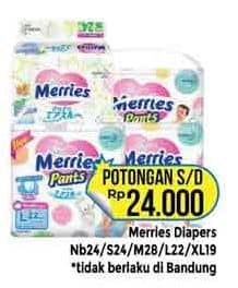 Promo Harga Merries Tape/Pants  - Hypermart