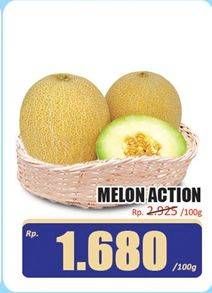 Promo Harga Melon Action per 100 gr - Hari Hari