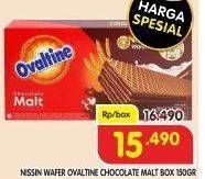 Promo Harga Nissin Wafer Ovaltine Chocolate Malt 150 gr - Superindo