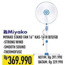 Promo Harga Miyako KAS-1618 Stand Fan B, O, GB  - Hypermart