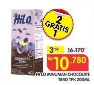 Promo Harga HILO Minuman Cokelat per 3 pcs 200 ml - Superindo