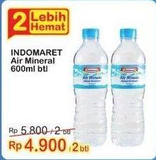 Promo Harga INDOMARET Air Mineral 600 ml - Indomaret