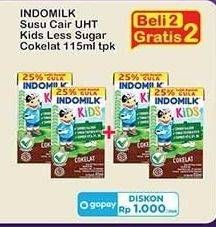 Promo Harga Indomilk Susu UHT Kids Less Sugar 115 ml - Indomaret