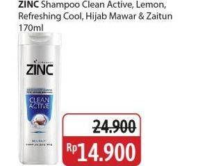 Zinc Shampoo Clean Active, Lemon, Refreshing Cool, Hijab Mawar & Zaitun