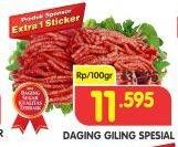 Promo Harga Daging Giling Sapi Spesial per 100 gr - Superindo