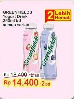 Promo Harga Greenfields Yogurt Drink All Variants 250 ml - Indomaret