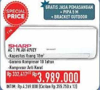 Promo Harga SHARP AH-A9VEY - AC 1PK  - Hypermart