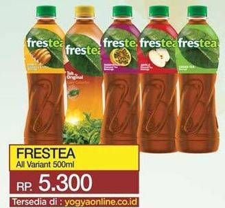 Promo Harga FRESTEA Minuman Teh Apple, Green Honey, Markisa, Original, Green Tea 500 ml - Yogya