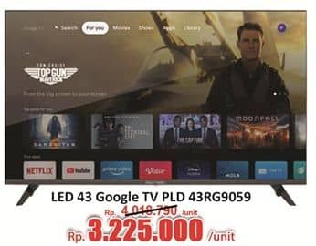 Promo Harga Polytron Smart Cinemax Google TV 43 Inch – PLD 43RG9059  - Hari Hari