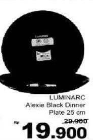 Promo Harga LUMINARC Alexie Black Dinner Plate 25cm  - Giant