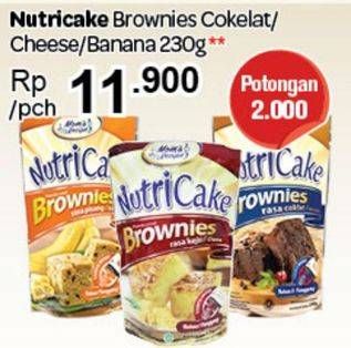 Promo Harga Nutricake Instant Cake Brownies Cokelat, Keju, Banana 230 gr - Carrefour