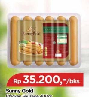 Promo Harga Sunny Gold Chicken Sausage 400 gr - TIP TOP
