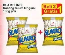 Promo Harga DUA KELINCI Kacang Sukro Original 130 gr - Indomaret
