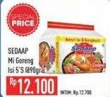 Promo Harga SEDAAP Mie Goreng Original 90 gr - Hypermart